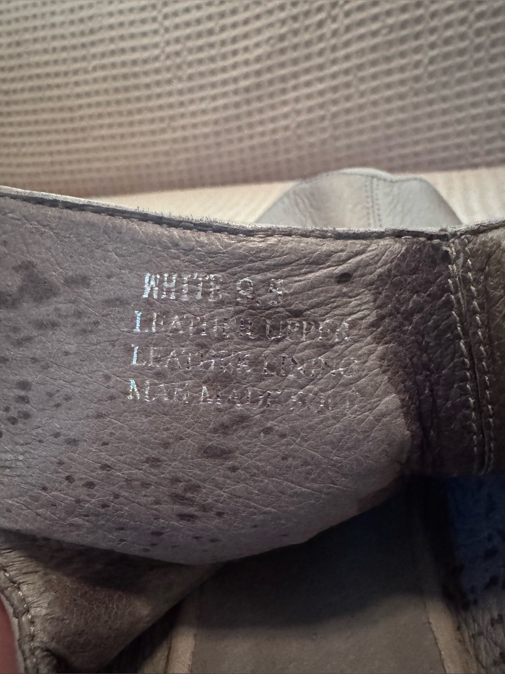 Chocolate Blu LeatherWedge - Taupe       Size 9.5 - Picture 6 of 8